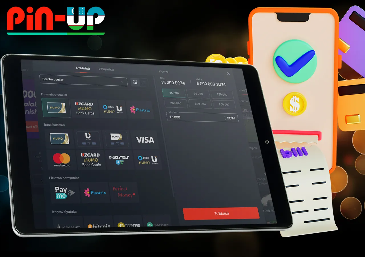 Balansni qulay tarzda birinchi to'ldirish