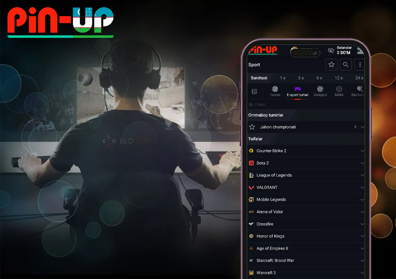 Tikish uchun eSPORTS tadbirini tanlash