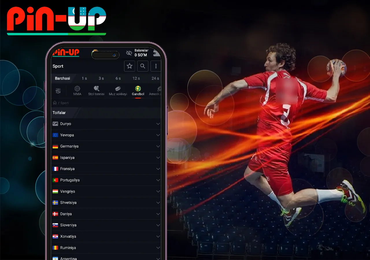 Tikish uchun gandbol tadbirini tanlash