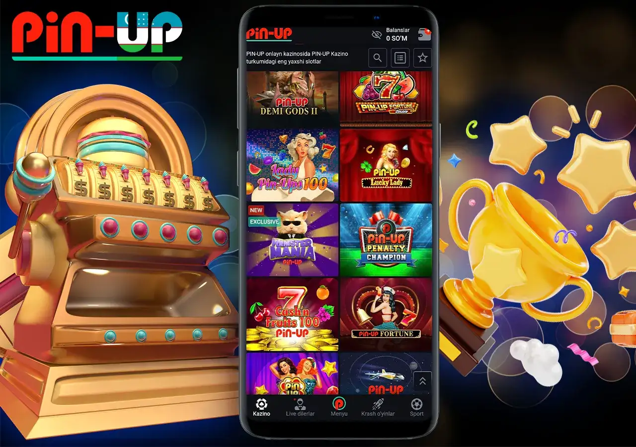 PinUp kompaniyasining mualliflik o'yinlari